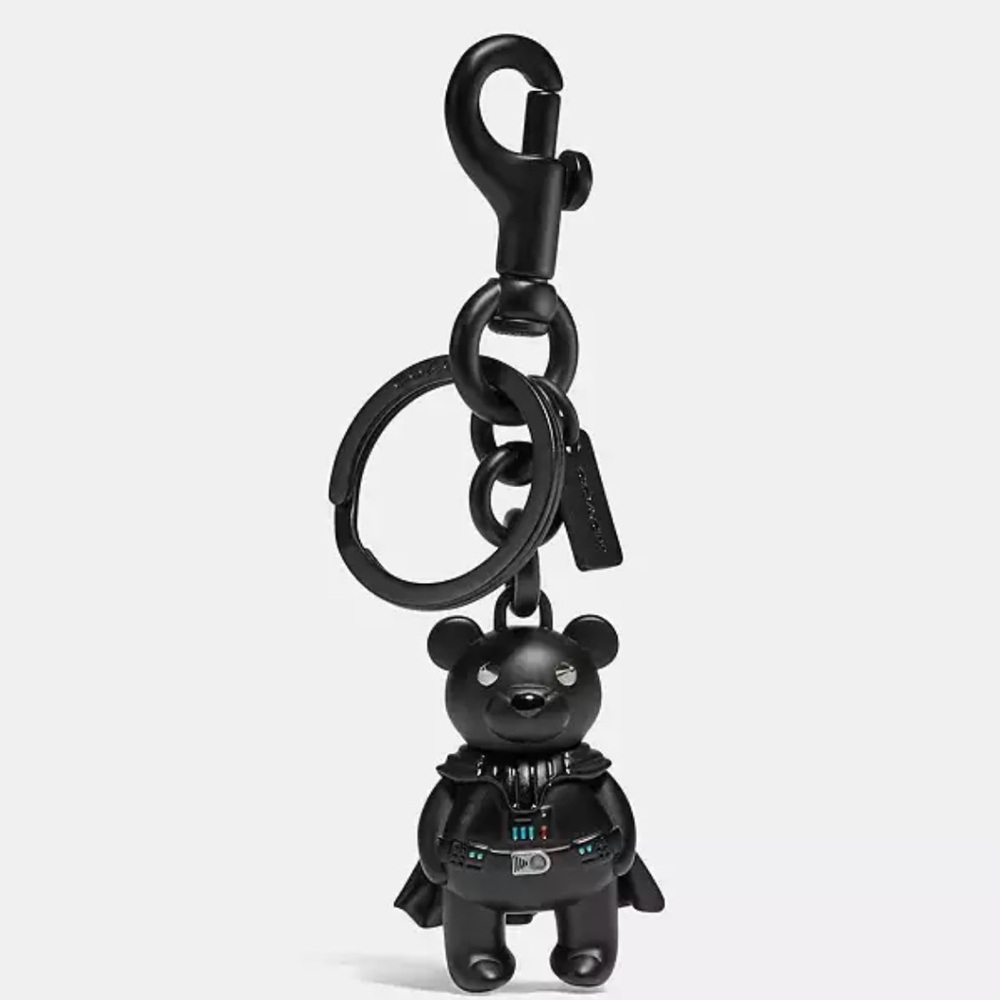 STAR WARS X COACH | Darth Vader Metal Bear Bag Charm with Clip and Carabiner